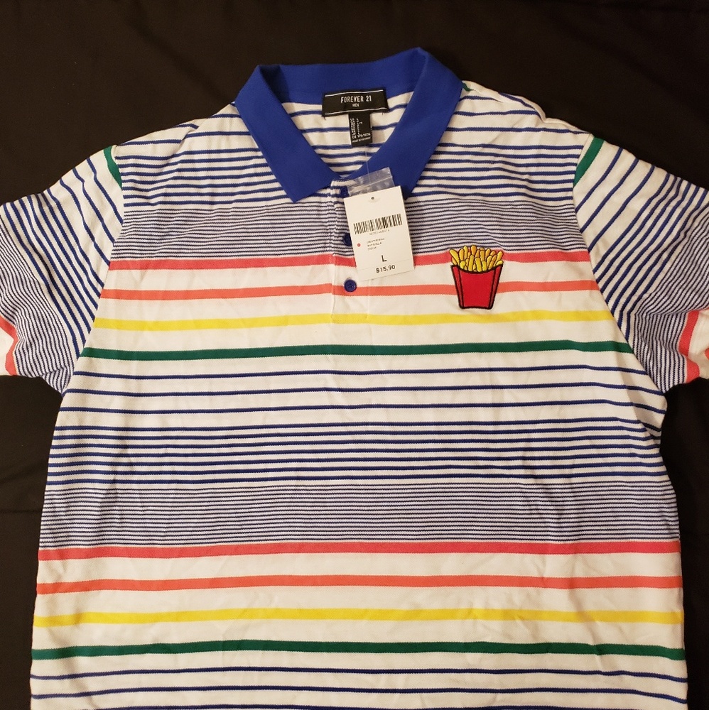 RAINBOW COLLARED SHIRT
